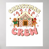 kerstbemanning peperkoek poster (Voorkant)