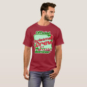 Kerstbemanningslid Fun Family Slogan T-shirt (Voorkant volledig)