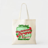 Kerstbemanningslid Vakantie Familie Fun Tote Bag (Voorkant)