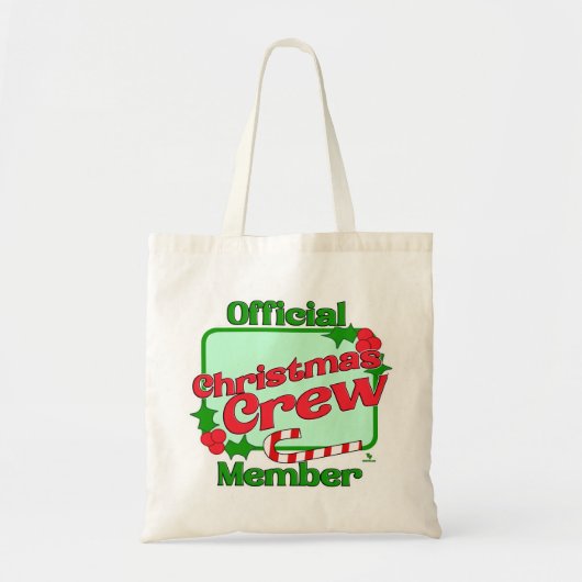Kerstbemanningslid Vakantie Familie Fun Tote Bag (Voorkant)
