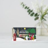 Kerstbende in Londen, Kerstfeest Ticket Informatiekaartje (Staand voorkant)