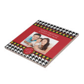 Kerstbereik Dogtooth, Houndstooth Tegeltje (Zijkant)