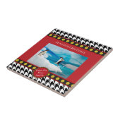 Kerstbereik Dogtooth, Houndstooth Tegeltje (Zijkant)