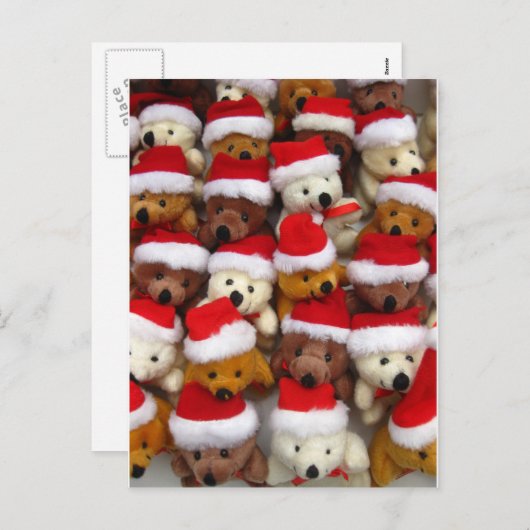 kerstberen feestdagenkaart (Voorkant / Achterkant)