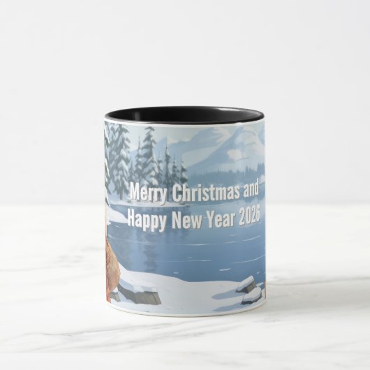 Kerstberen Mok (Midden)