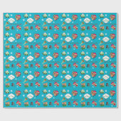 kerstBeren op maat Cadeaupapier (Vlak)