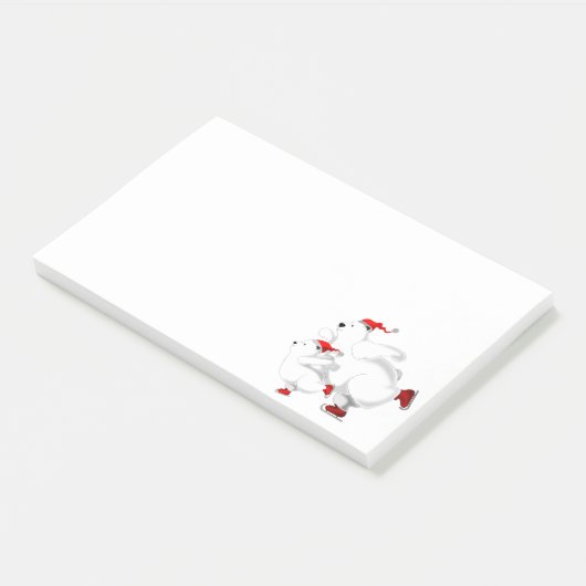 Kerstberen Post-it® Notities Notes (Schuin)