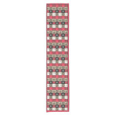 Kerstberg patchwork Middelgrote tafelrunner Korte Tafelloper (Voorkant)