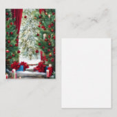 Kerstberghut budget mini notitiekaartje (Voorkant / Achterkant)