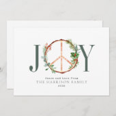 kerstbericht feestdagenkaart (Voorkant / Achterkant)