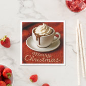 Kerstbericht met warme chocolademelk servet (Insitu)