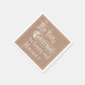  kerstbericht over Kraft Napkin Servet (Hoek)