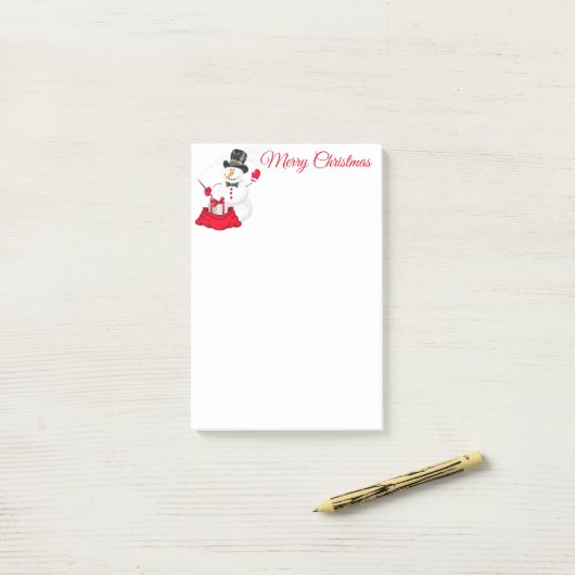 kerstbericht post-it® notes (Op bureau)