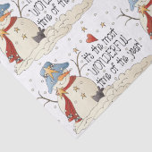 Kerstbericht Snowman Holiday Tissuepapier (Detail)