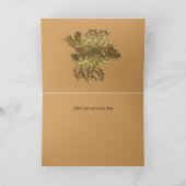 Kerstbericht voor feestmaal feestdagen kaart (Binnen)