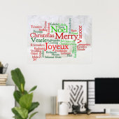 Kerstberichten Rond de Wereld Poster (Thuiskantoor)