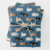 KerstBernese Leonberger St Bernard Pyrenees  Inpakpapier Vel (In situ)