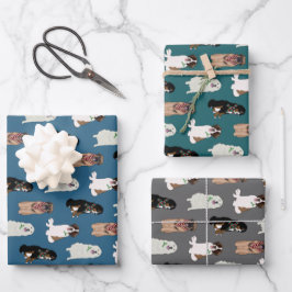 KerstBernese Leonberger St Bernard Pyrenees  Inpakpapier Vel