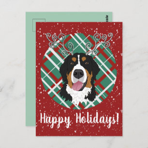KerstBernese Mountain Dog Briefkaart