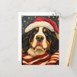 KerstBernese Mountain Dog Briefkaart