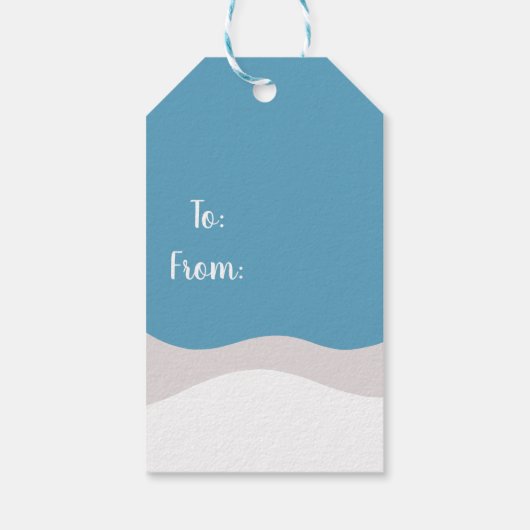 KerstBernese Mountain Dog Cadeaulabel (Achterkant)