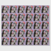 KerstBernese Mountain Dog Cadeaupapier (Vlak)