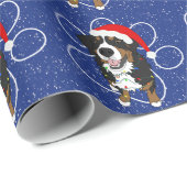 KerstBernese Mountain Dog Cadeaupapier (Rol Hoek)