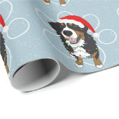 KerstBernese Mountain Dog Cadeaupapier (Rol Hoek)