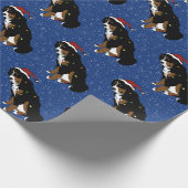 KerstBernese Mountain Dog Cadeaupapier (Hoek)