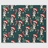 KerstBernese Mountain Dog Cadeaupapier (Vlak)
