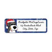 KerstBernese Mountain Dog Etiket (Voorkant)