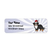 KerstBernese Mountain Dog Etiket (Voorkant)