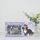KerstBernese Mountain Dog Feestdagenkaart (Staand voorkant)