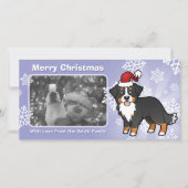 KerstBernese Mountain Dog Feestdagenkaart (Voorkant)