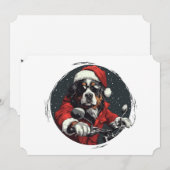 KerstBernese Mountain Dog Feestdagenkaart (Voorkant / Achterkant)