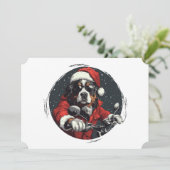 KerstBernese Mountain Dog Feestdagenkaart (Staand voorkant)