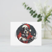 KerstBernese Mountain Dog Feestdagenkaart (Staand voorkant)