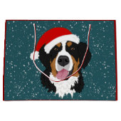 KerstBernese Mountain Dog Groot Cadeauzakje (Voorkant)