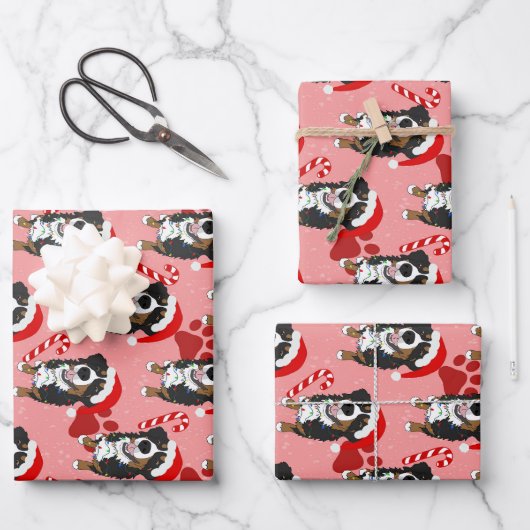 KerstBernese Mountain Dog Inpakpapier Vel (Voorkant)