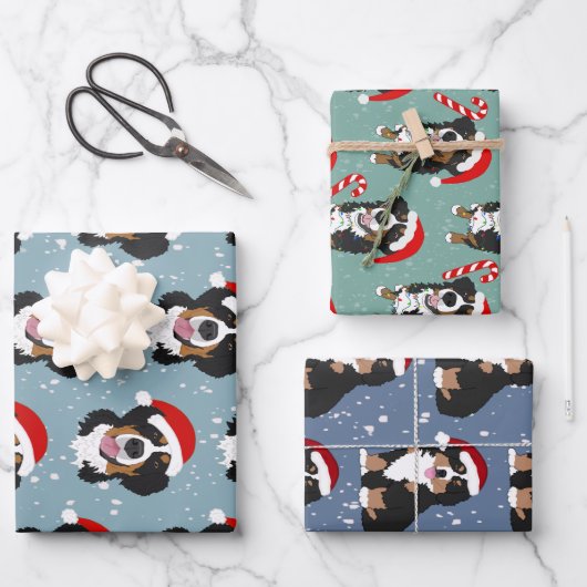 KerstBernese Mountain Dog Inpakpapier Vel (Voorkant)