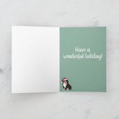 KerstBernese Mountain Dog Kaart (Binnen)