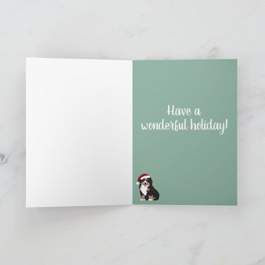 KerstBernese Mountain Dog Kaart (Binnen)