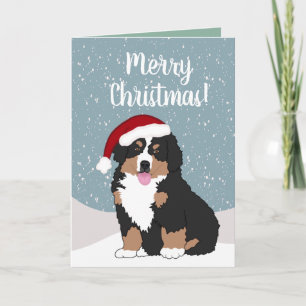 KerstBernese Mountain Dog Kaart