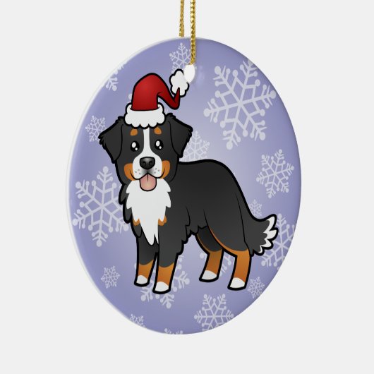 KerstBernese Mountain Dog Keramisch Ornament (Rechts)