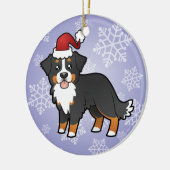 KerstBernese Mountain Dog Keramisch Ornament (Links)