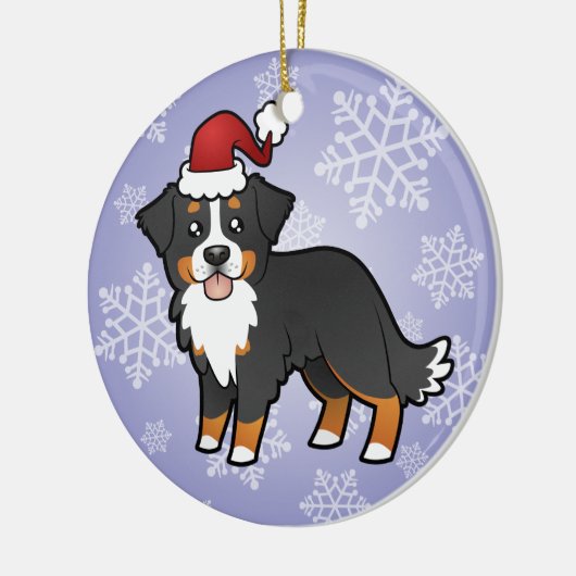 KerstBernese Mountain Dog Keramisch Ornament (Links)