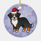 KerstBernese Mountain Dog Keramisch Ornament (Achterkant)