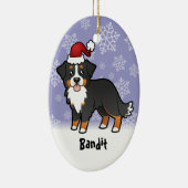 KerstBernese Mountain Dog Keramisch Ornament (Rechts)