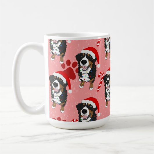KerstBernese Mountain Dog Koffiemok (Links)