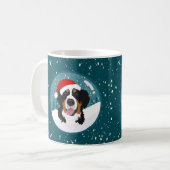 KerstBernese Mountain Dog Koffiemok (Voorkant links)